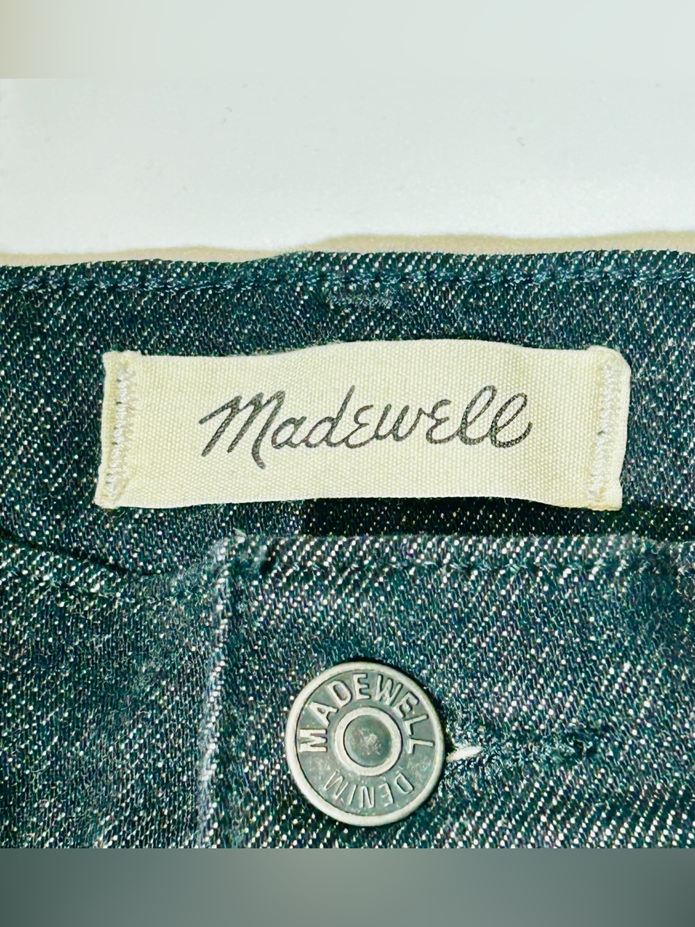 Madewell jeans The Mom jeans High rise black stretchy women size 25 - Picture 5 of 10